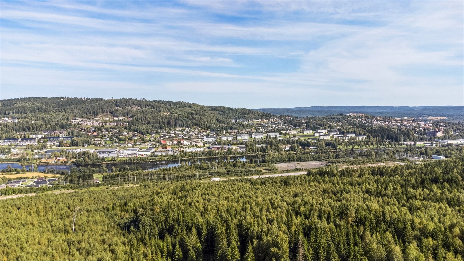 Det blir forholdsvis kort avstand til sentrum fra området. Galleribilde