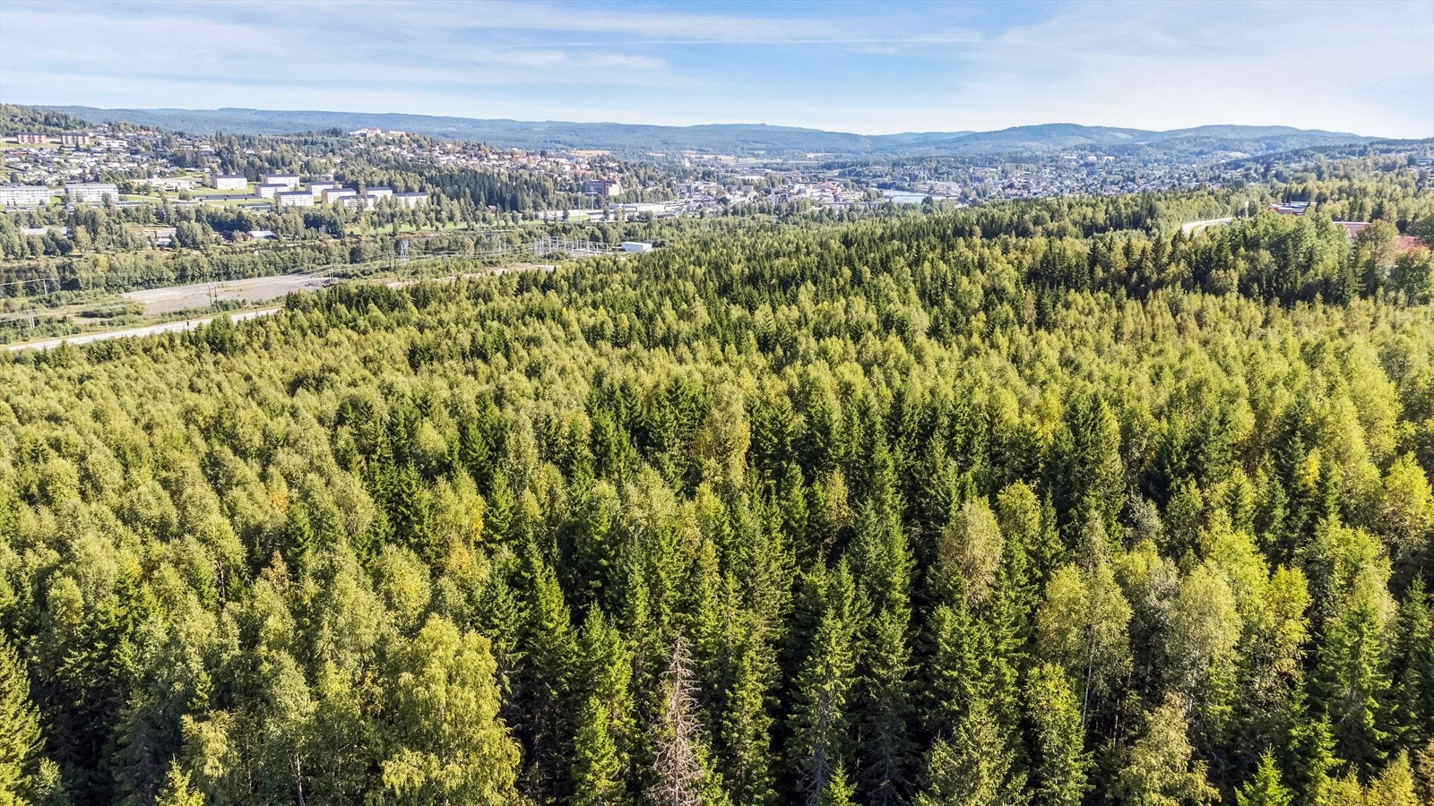 Til høyre i bildet kan man se området i Marikollen som er bebygd i dag. Galleribilde