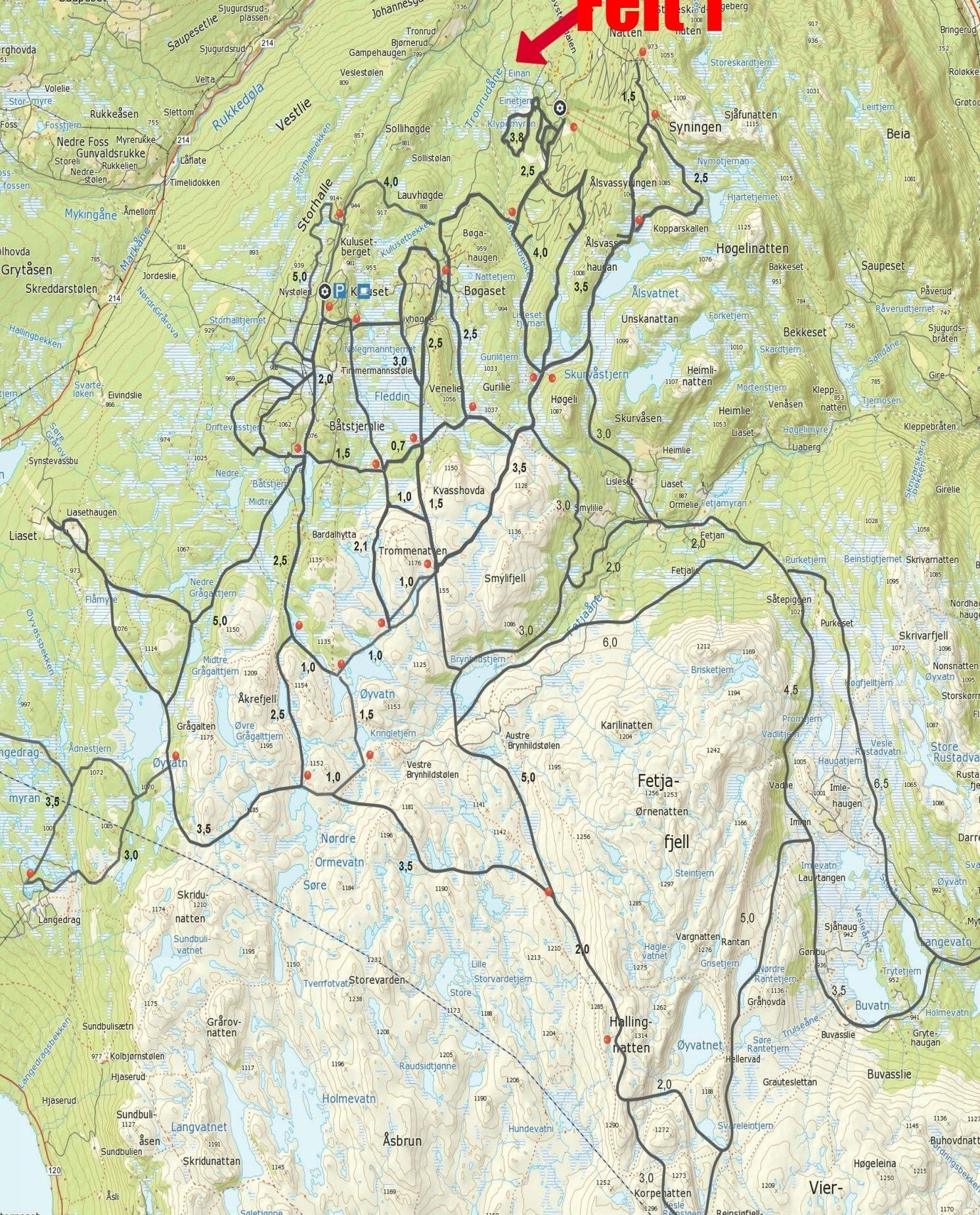 Godt tilbud for skiløyper. Ett fritidsparadis! Galleribilde