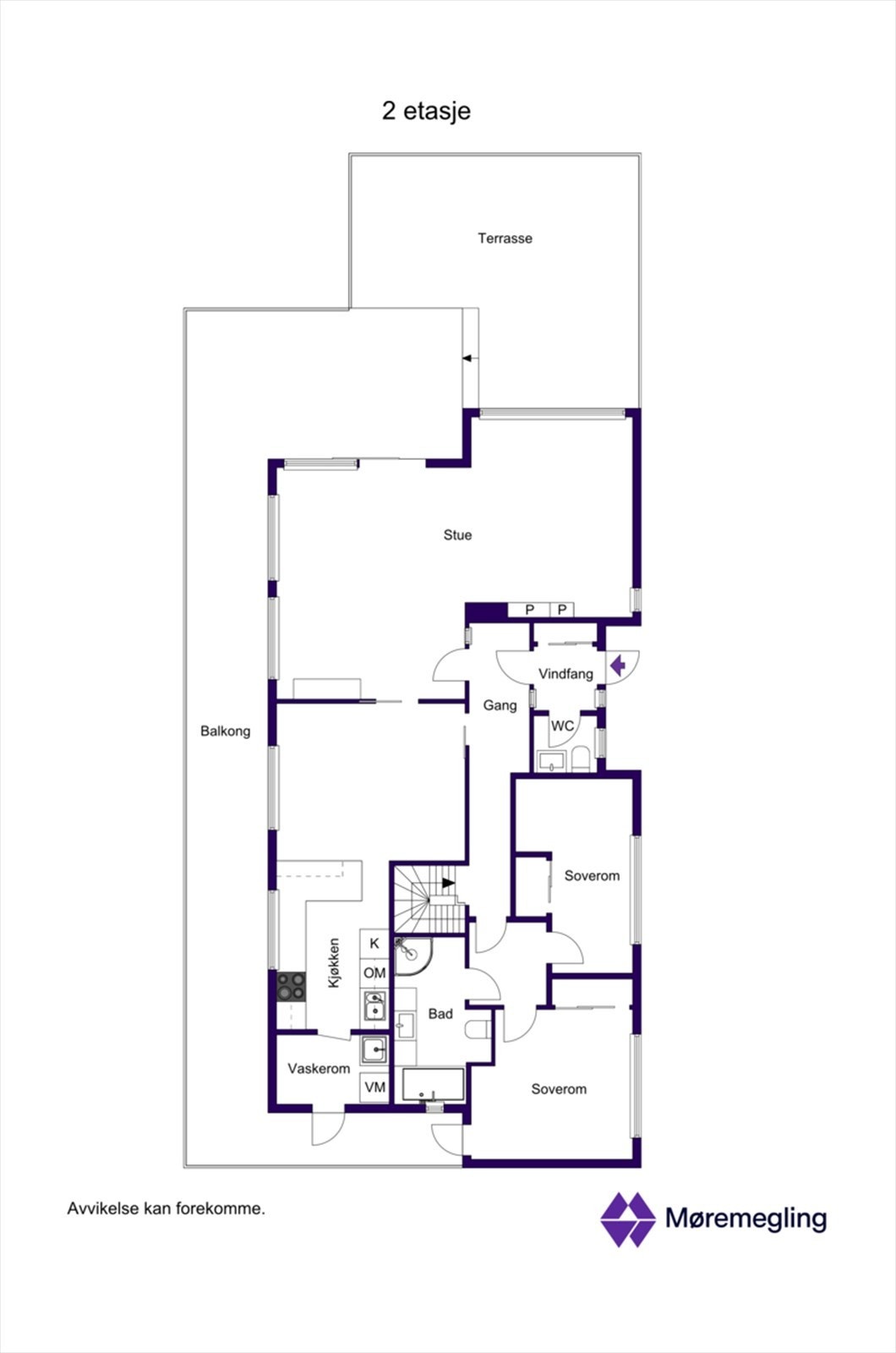 Planskisse 2. etasje Galleribilde