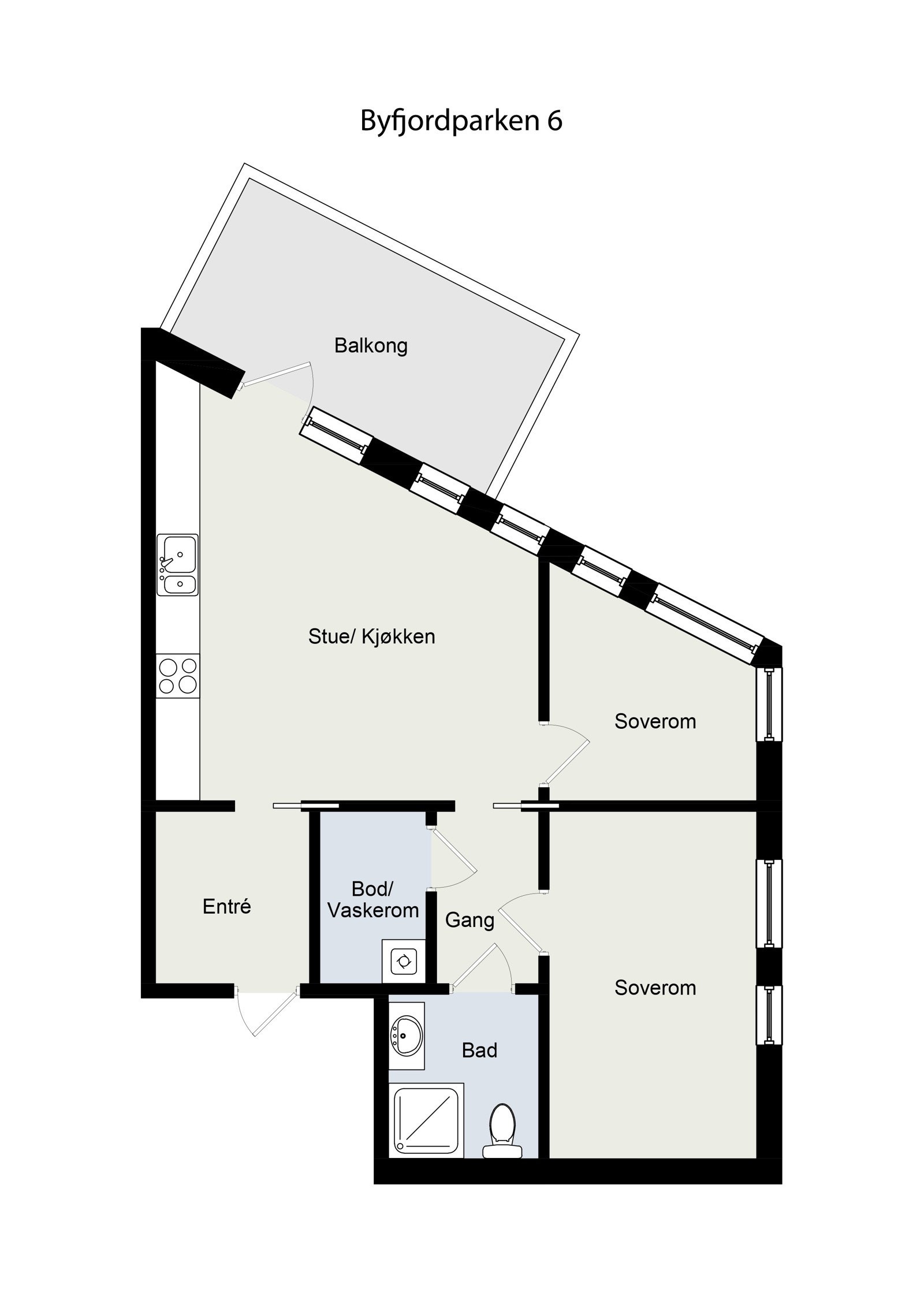 Plantegning - 1.etg. Galleribilde