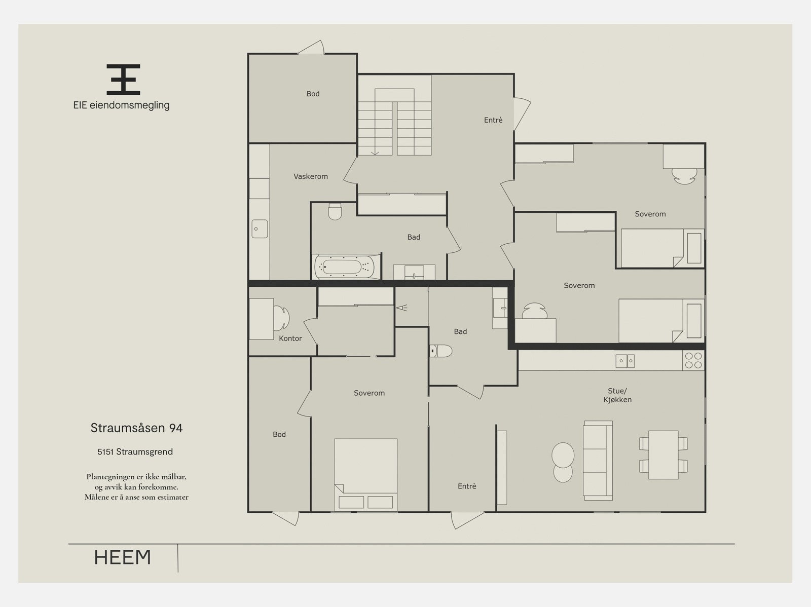 Plantegning første etasje | EIE eiendomsmegling Galleribilde
