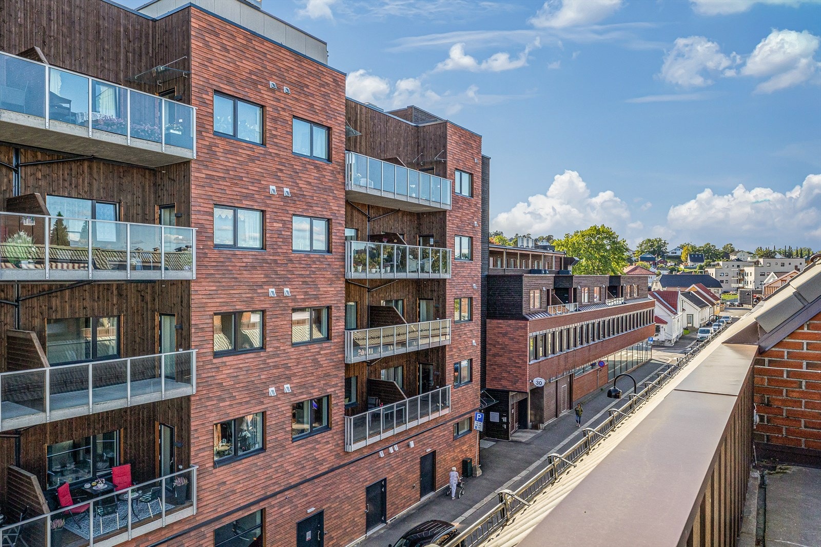 Utsikt fra balkong Galleribilde
