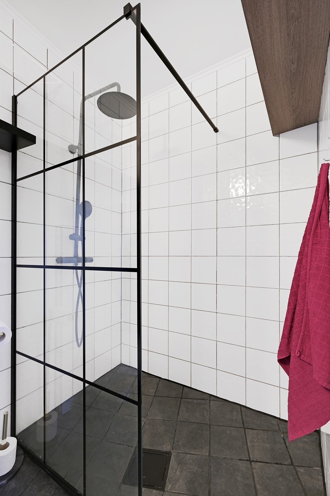 Dusjhjørne på bad. Galleribilde