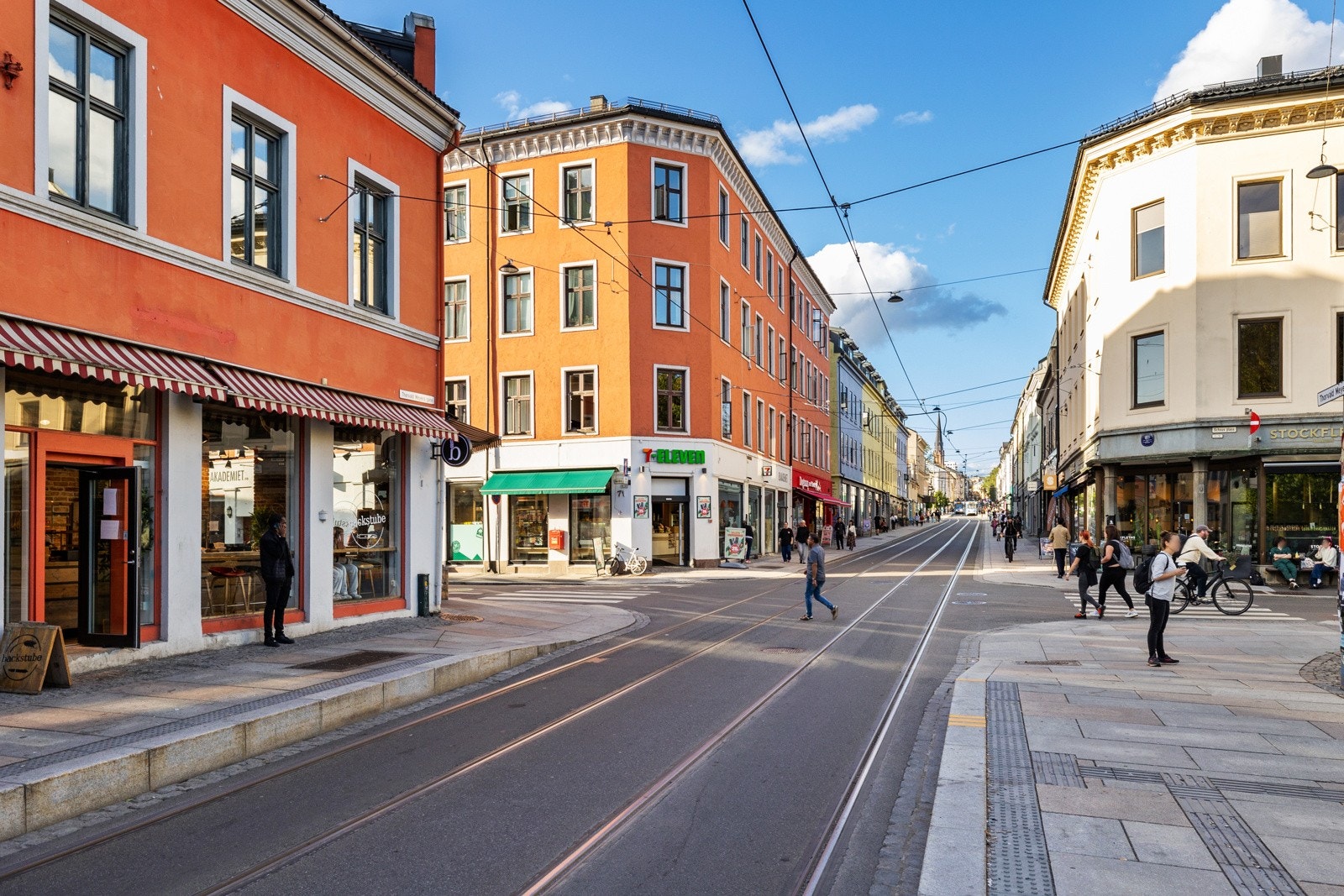 Grünerløkkas yrende folkeliv i umiddelbar nærhet Galleribilde