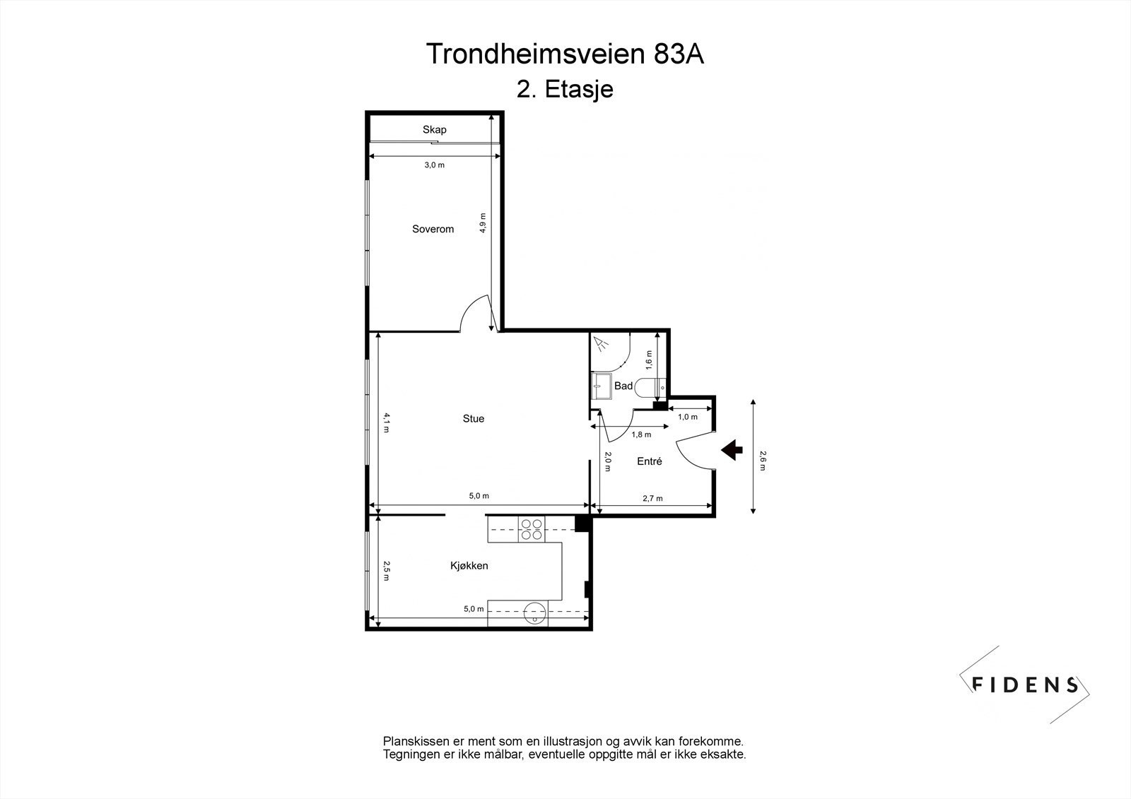 - Vi viser deg plantegningen tidlig, slik at du får orientert deg! - Galleribilde