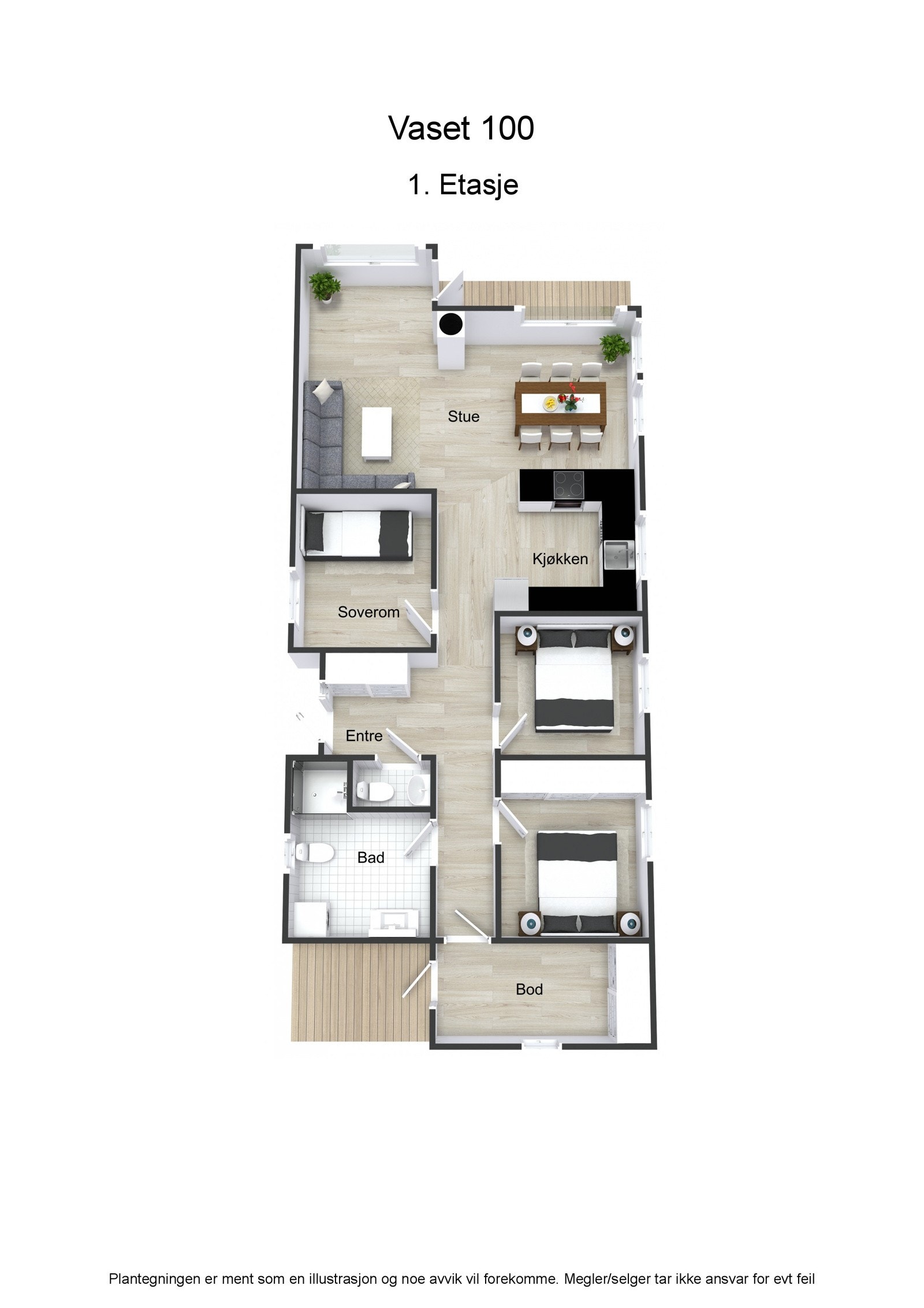 Plantegning Galleribilde