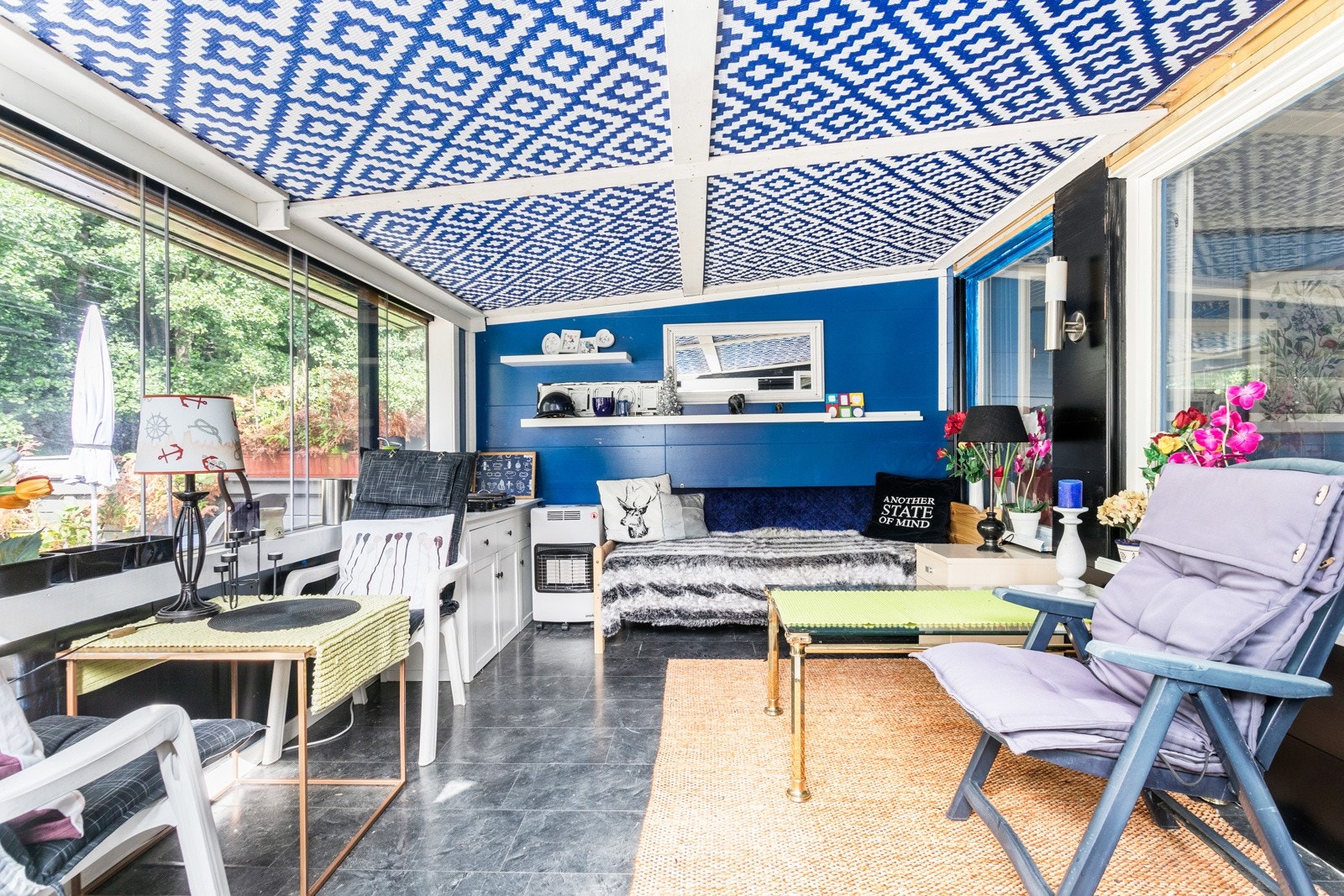 Takoverbygget veranda Galleribilde