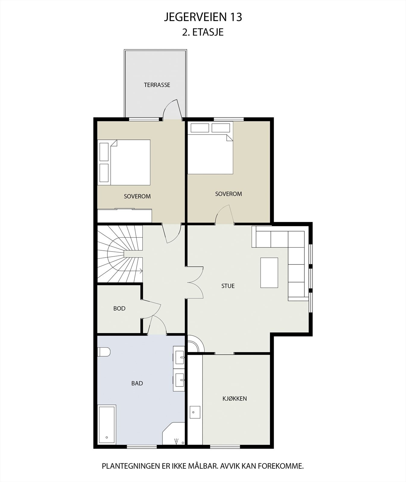 Plantegning av 2.etasje Galleribilde
