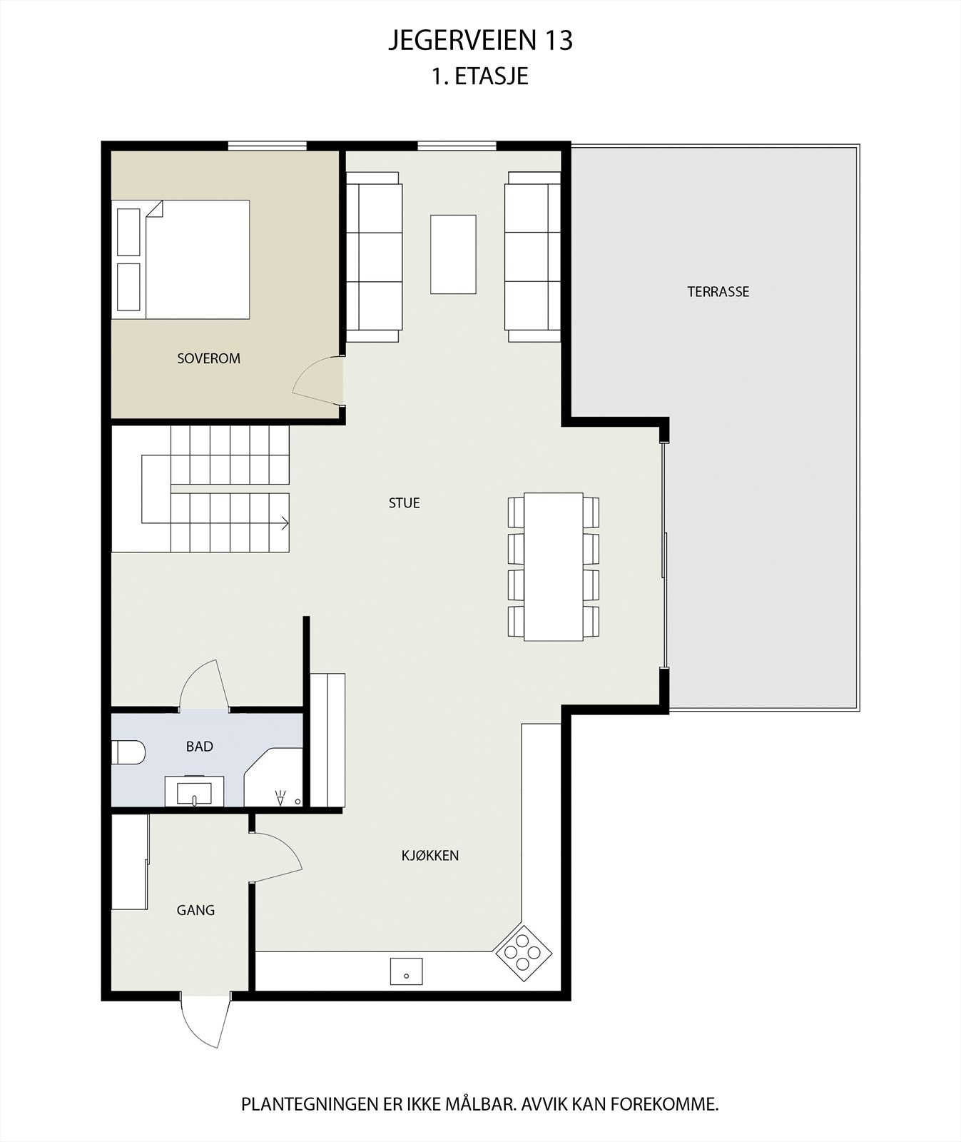 Plantegning av 1.etasje Galleribilde