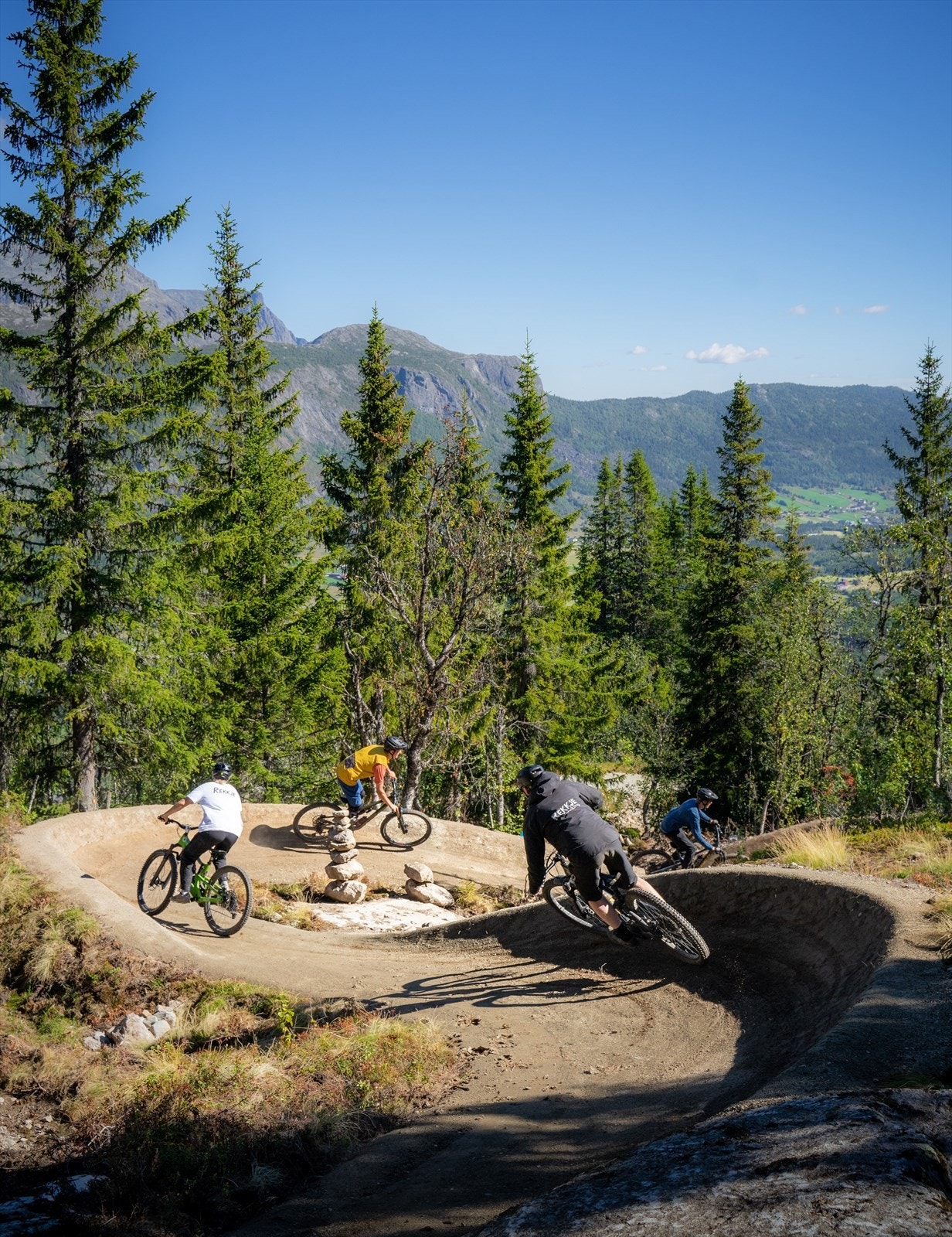 Ny flytsti ned Sentrumsløypa åpner sommeren 2023. Foto Lars Storheim, Hallingdal Rides. Galleribilde