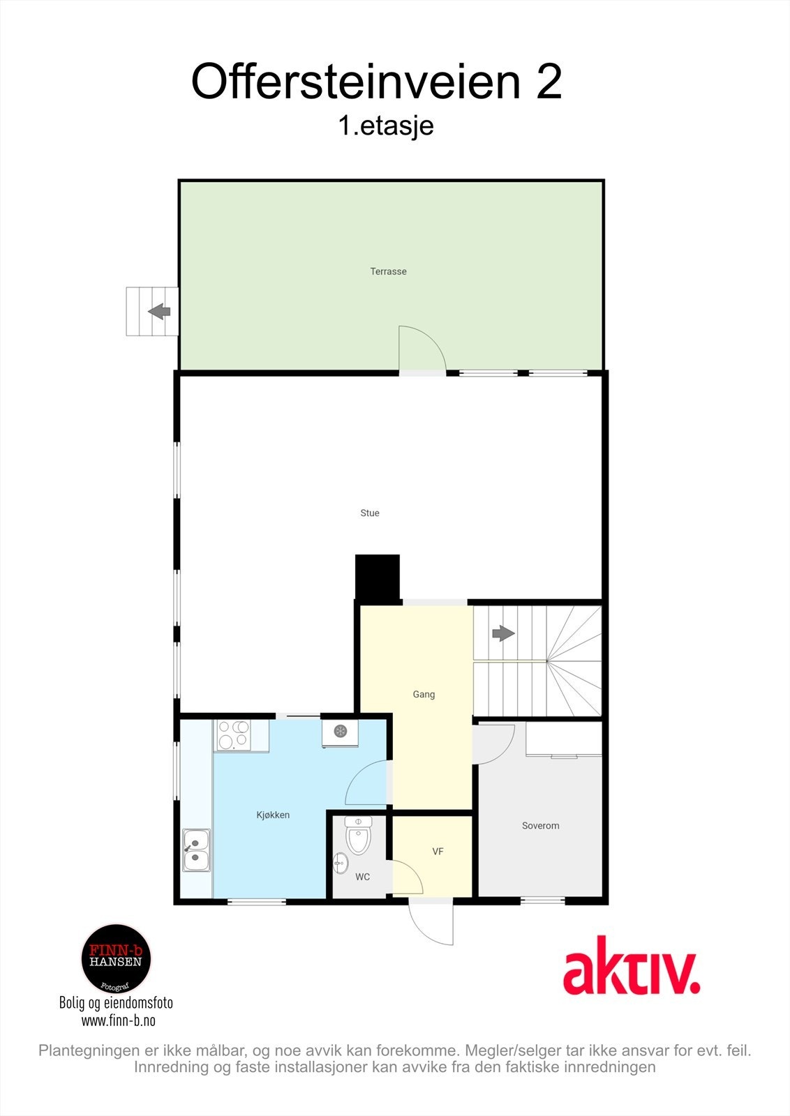 Plantegning 1. etg Galleribilde