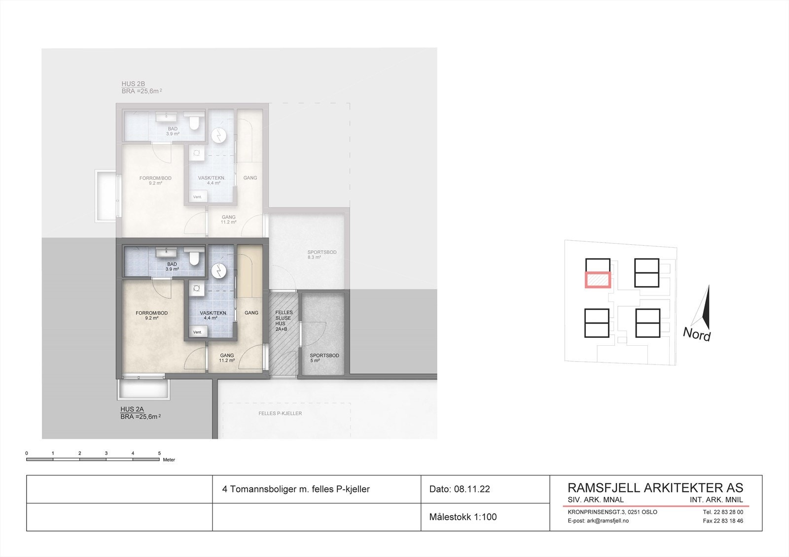 Plantegning underetasjen Galleribilde