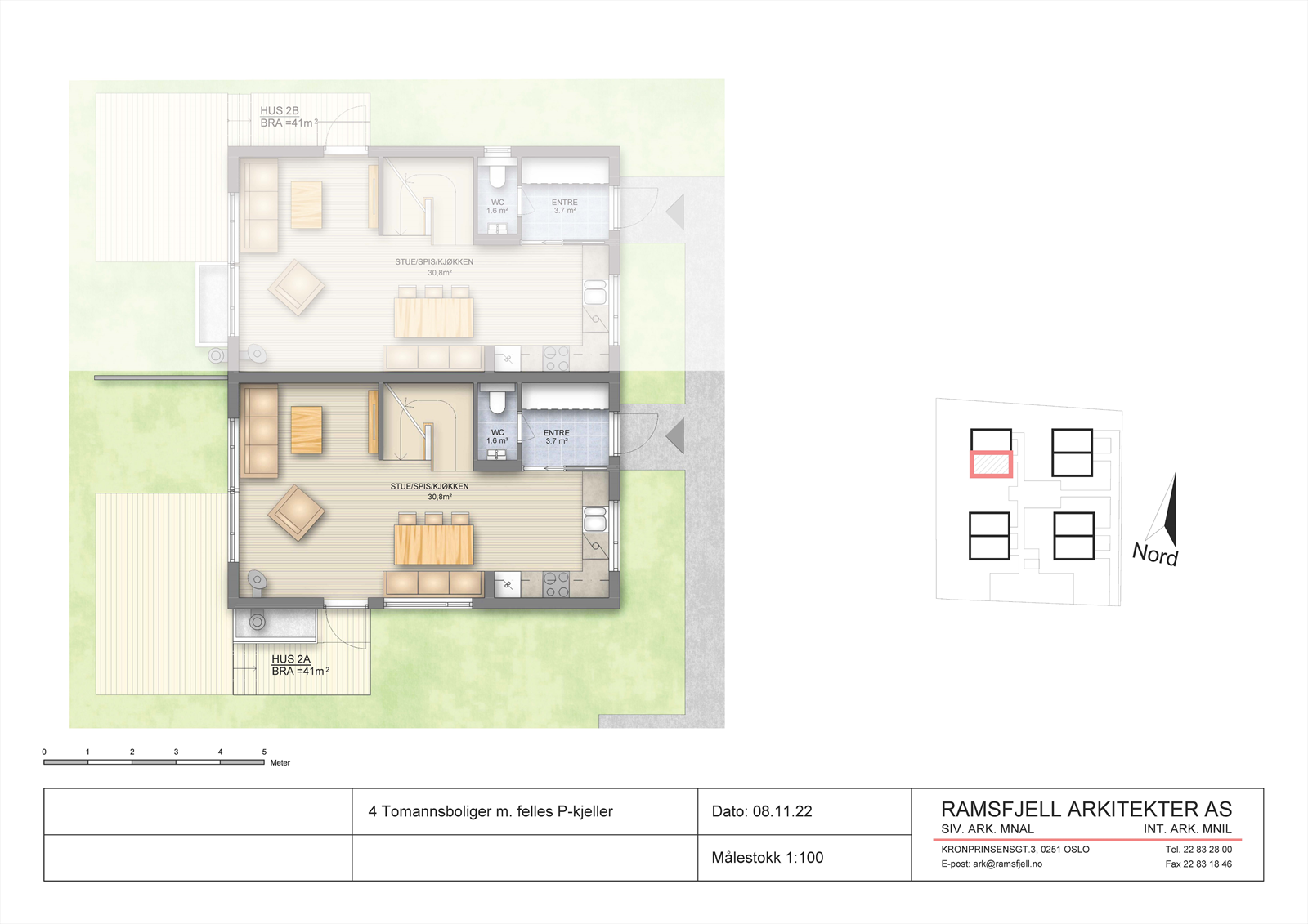 Plantegning 1.etasje Galleribilde