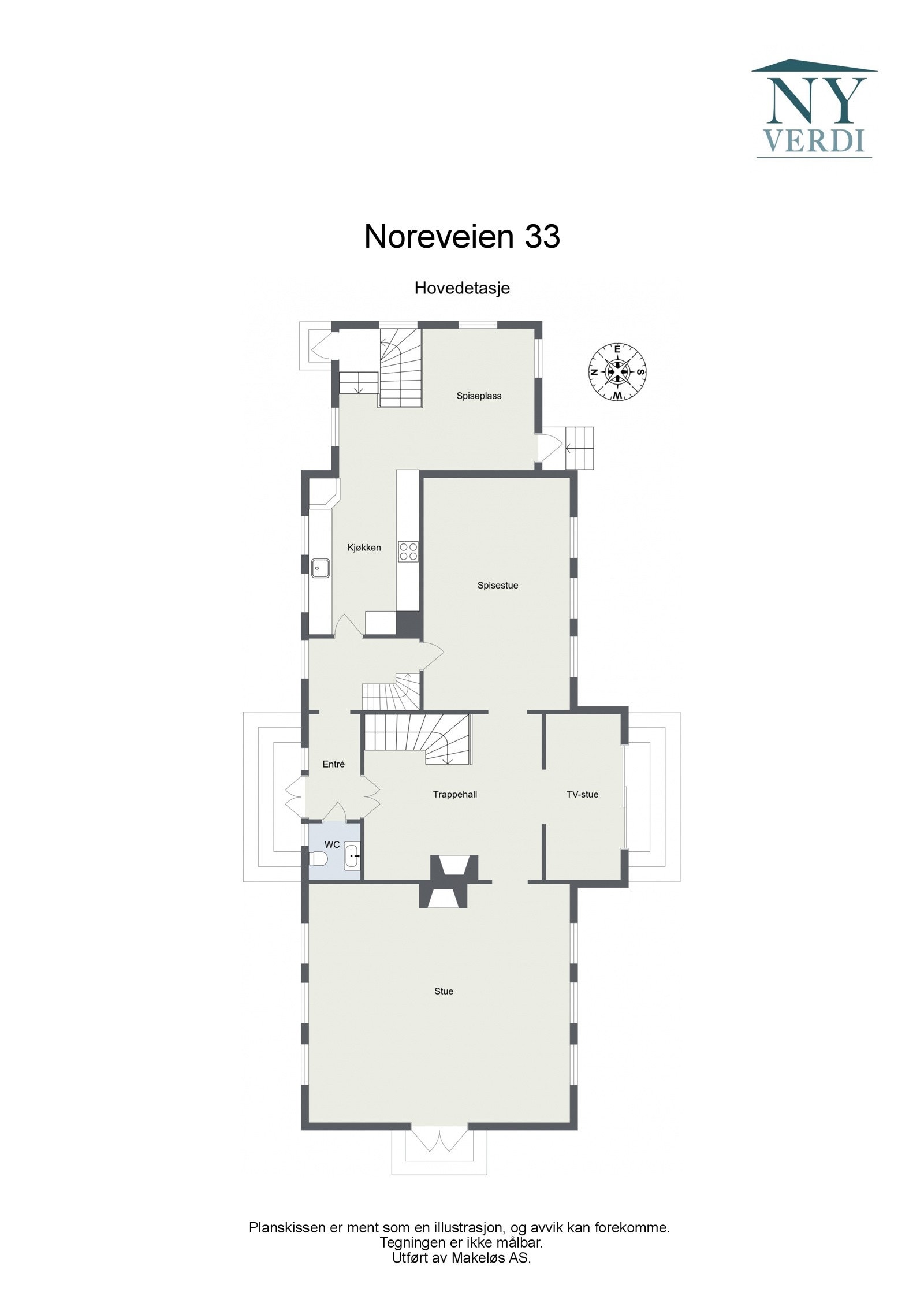Noreveien 33 - Hovedetasje Galleribilde