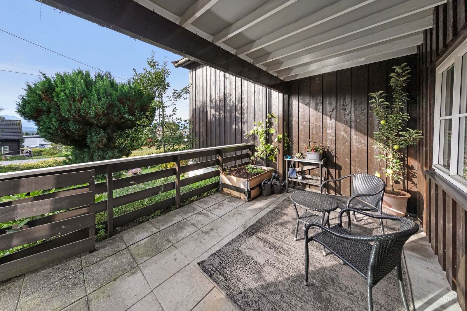 Overbygd terrasse Galleribilde