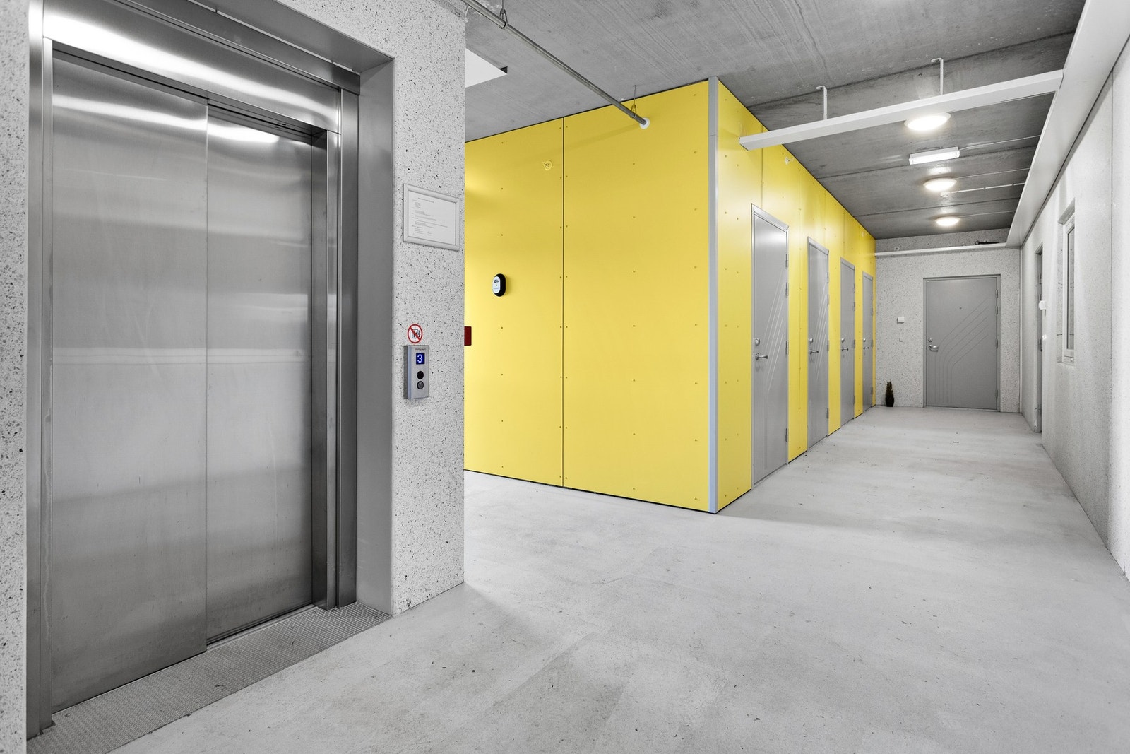 Det er heis i bygget Galleribilde