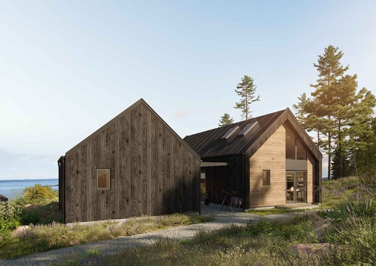 Hyttemodell Hjelmeland 140 Galleribilde