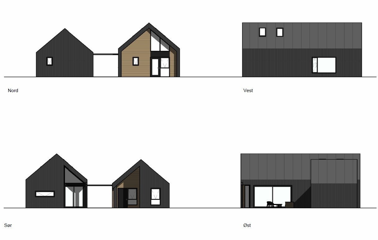 Hyttetype Randøy 98 med anneks Galleribilde