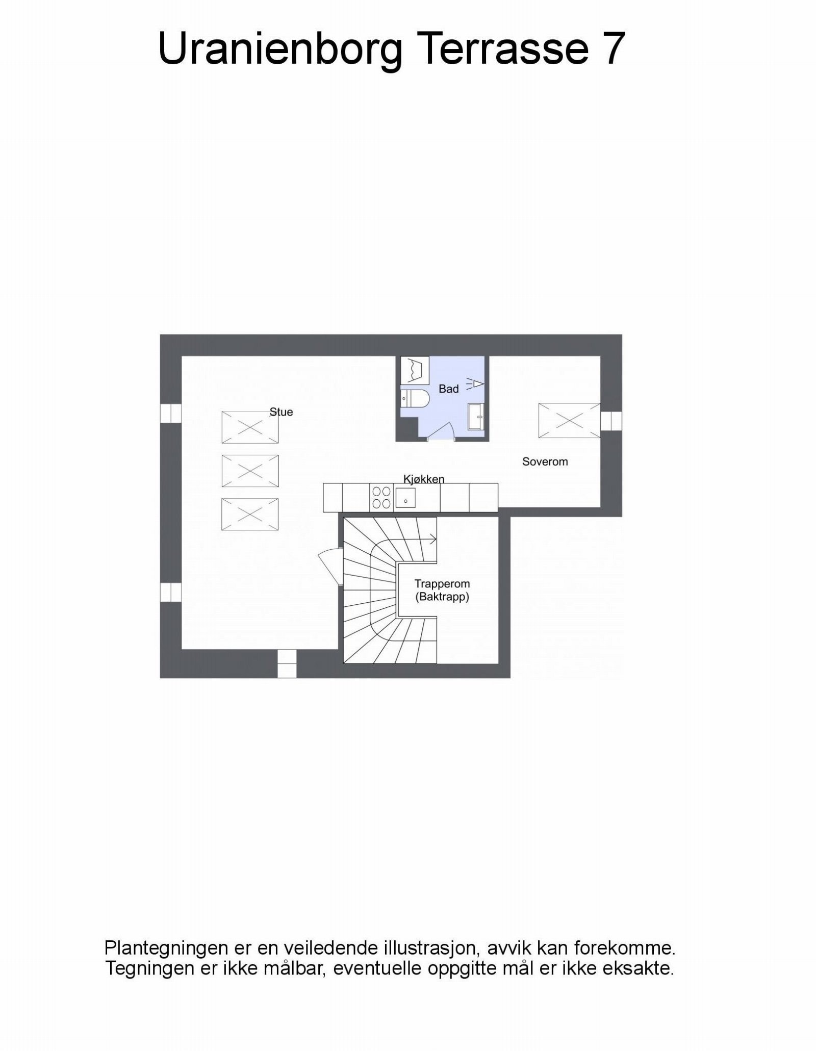 Plantegning - Loft Galleribilde
