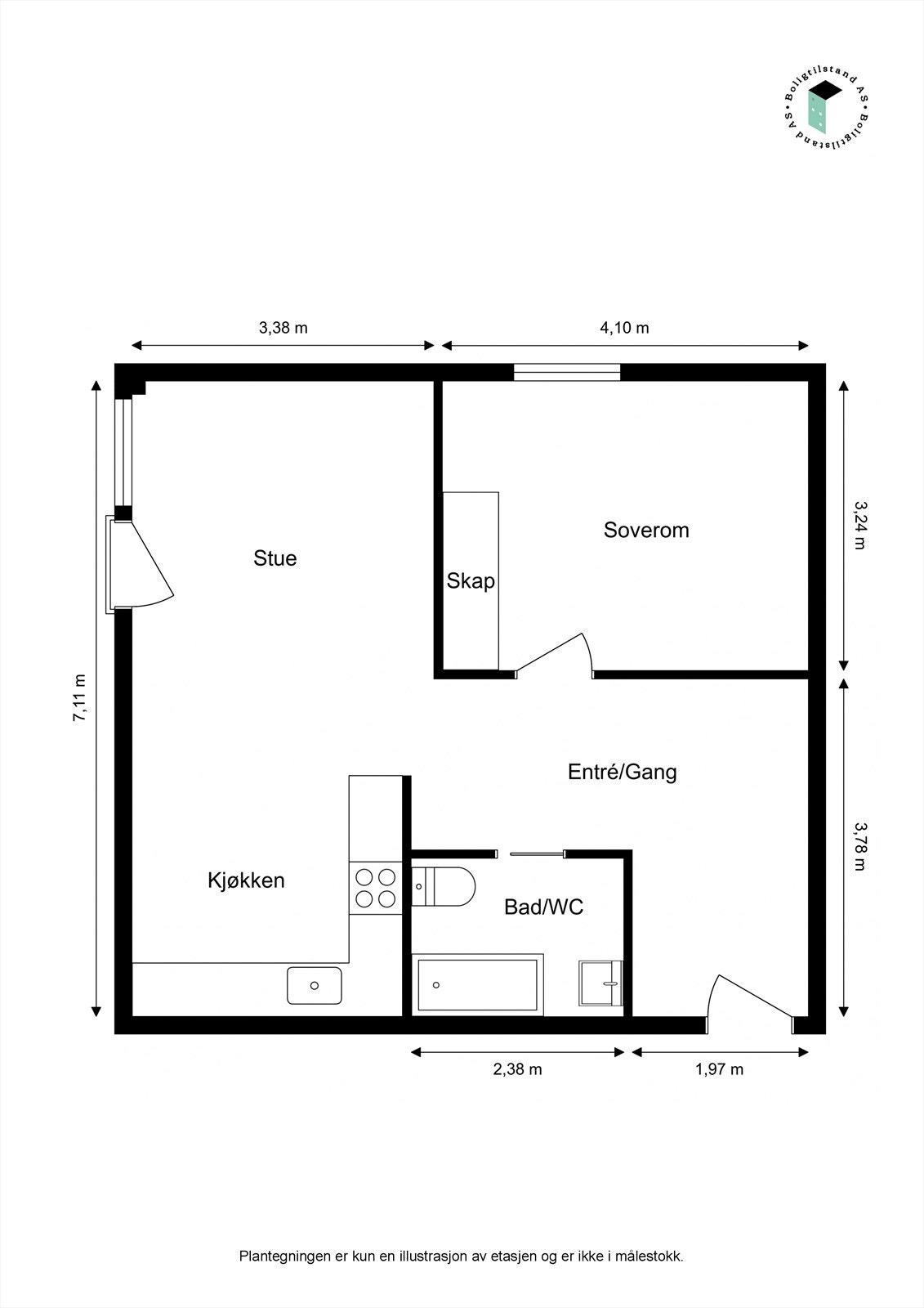 Planskisse. Galleribilde