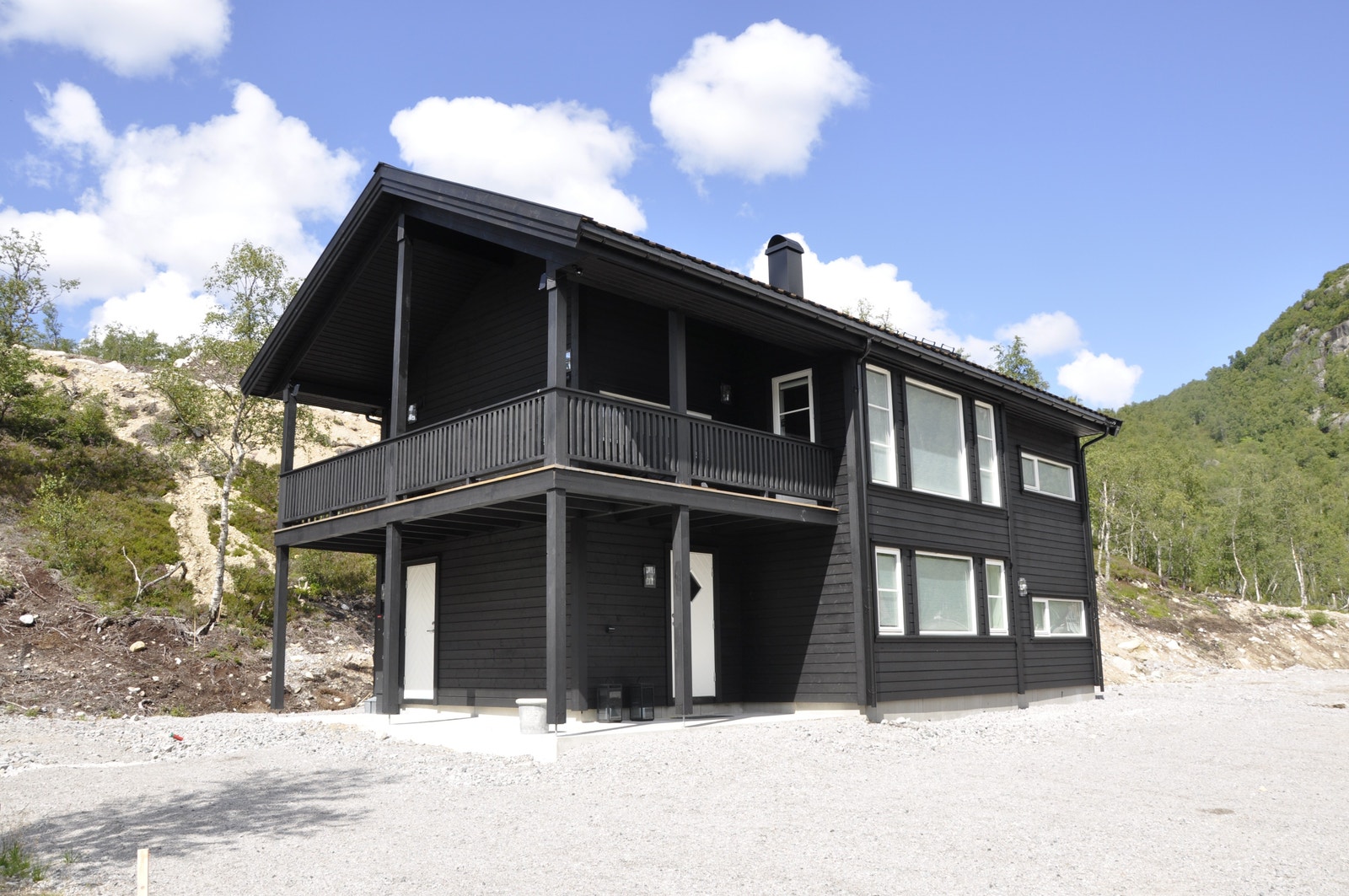 Bilde er fra samme type hytte som er bygget ved siden av. tomt 40 Galleribilde
