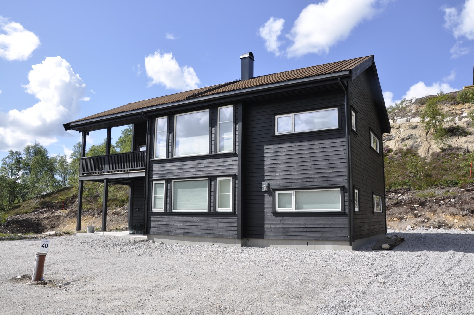 Dette er en lik hytte bygget på tomten ved siden av. tomt 40 Galleribilde