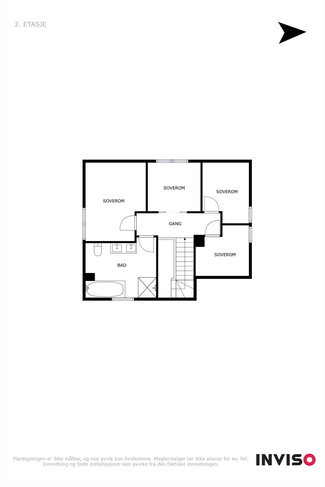 Plantegning 2.etg. Galleribilde