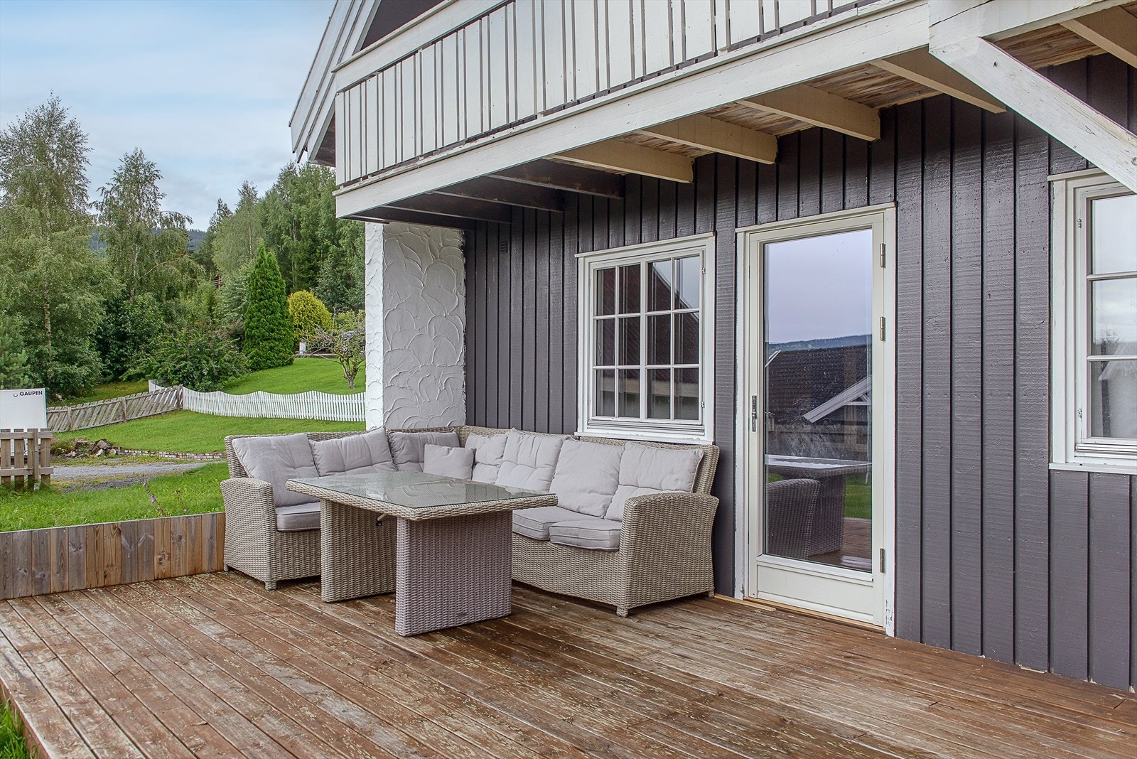 Markterrasse utenfor underetasjen. Galleribilde