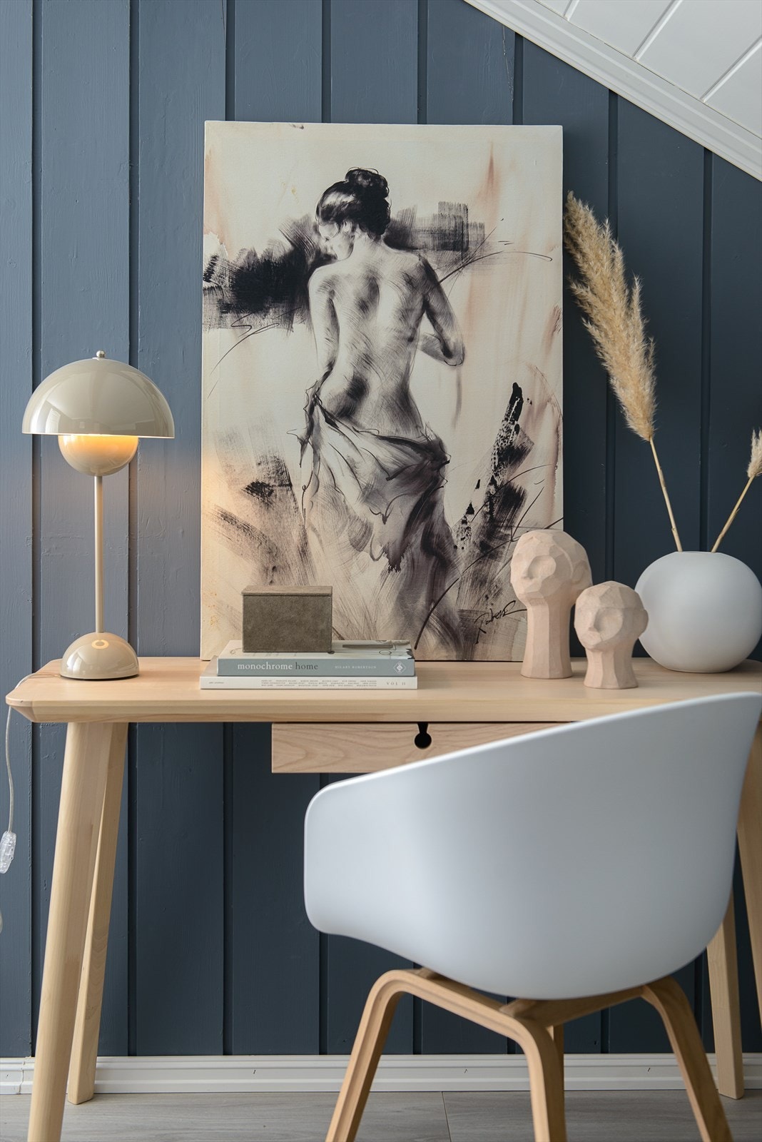 Detaljbilde fra soverom. Galleribilde