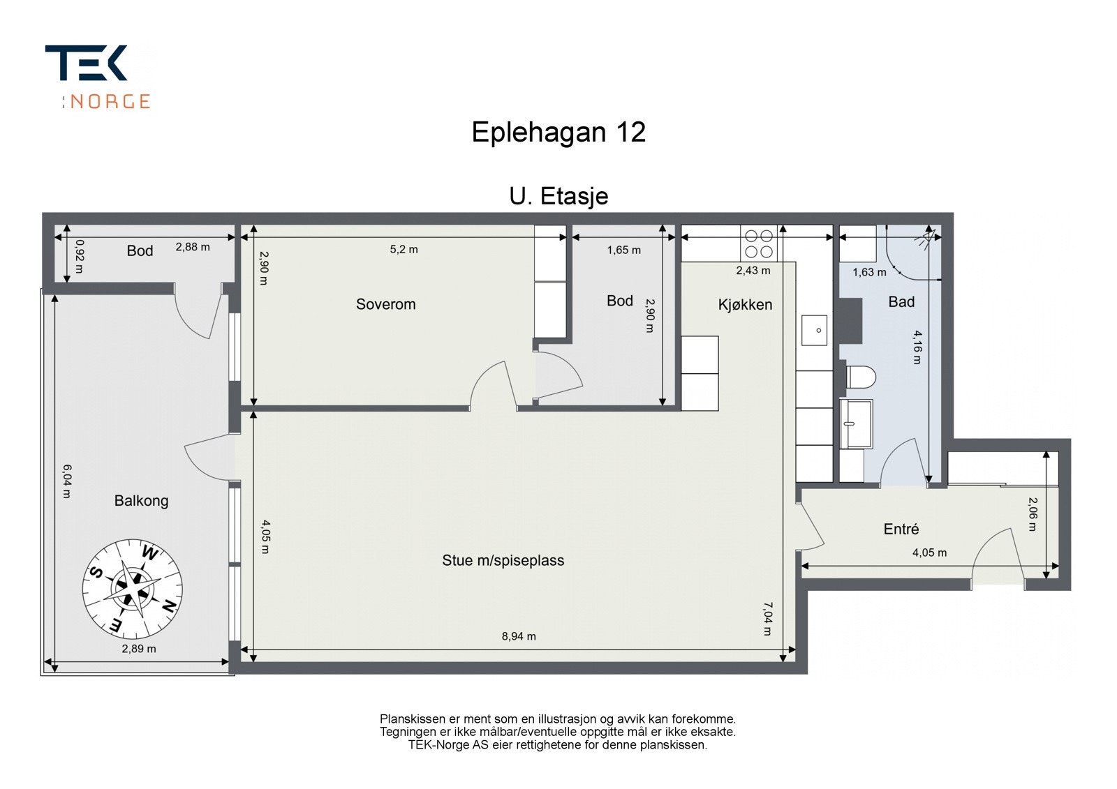 Plantegning Galleribilde