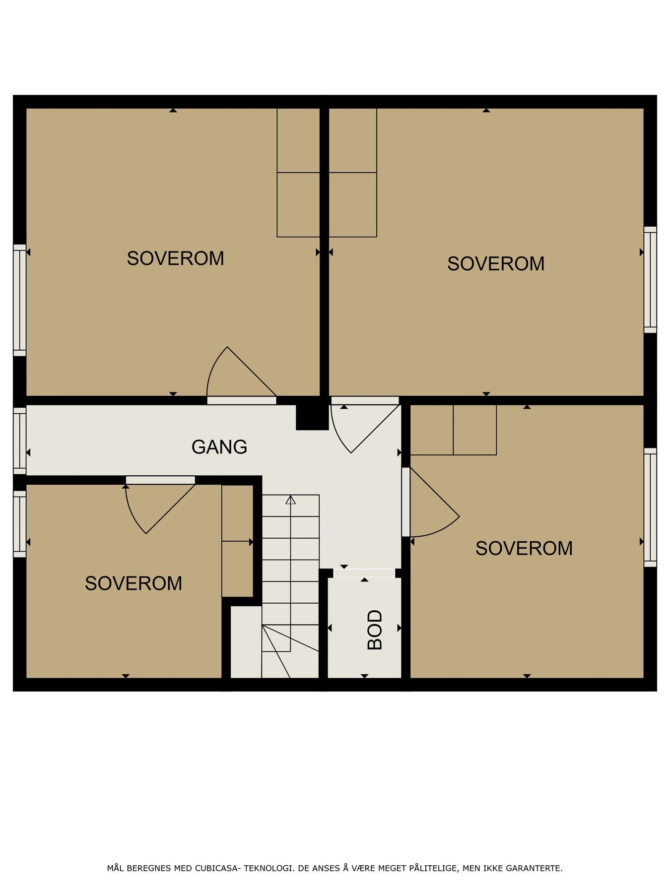 Planskisse loft. Galleribilde