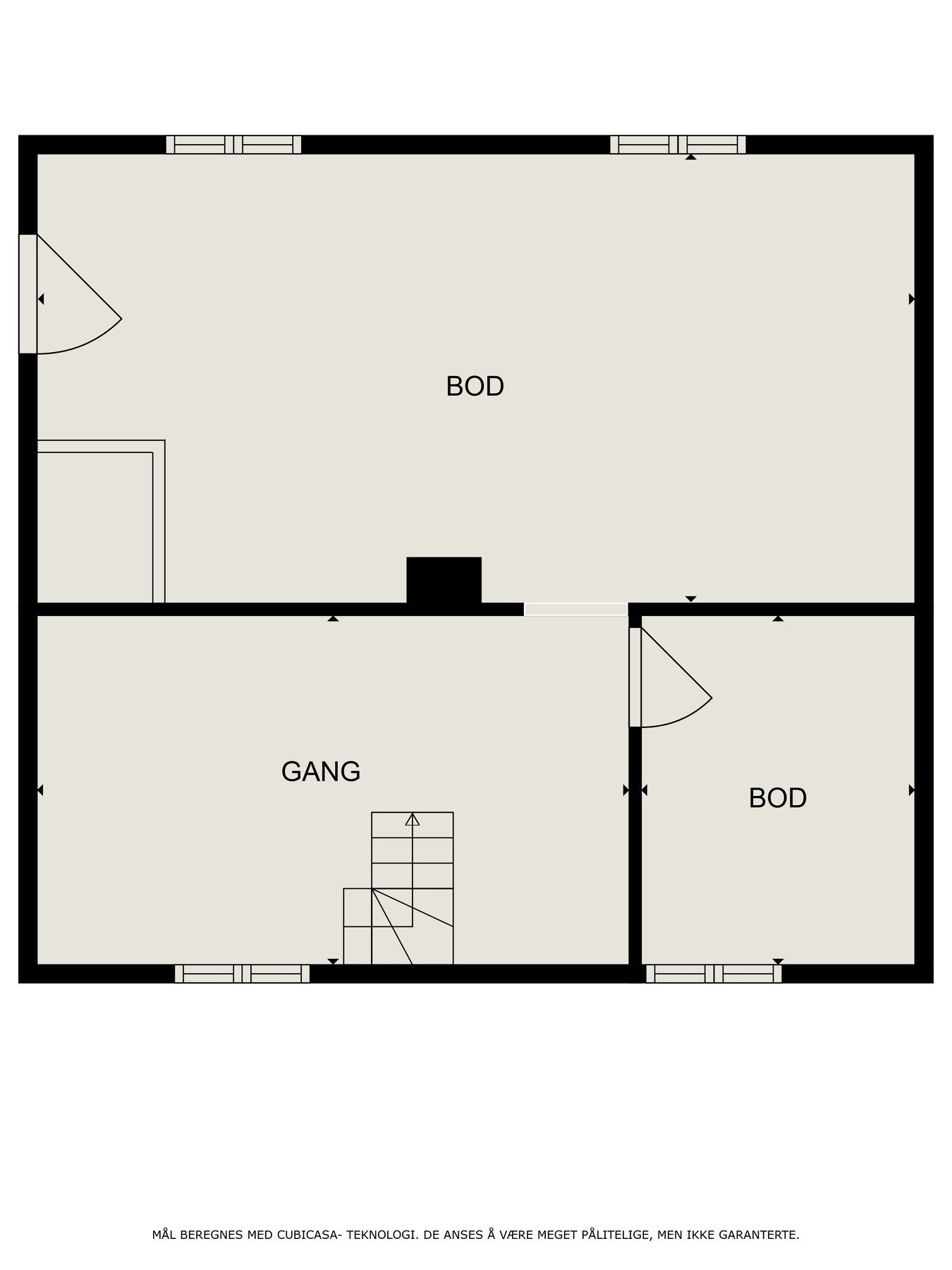 Planskisse kjeller. Galleribilde