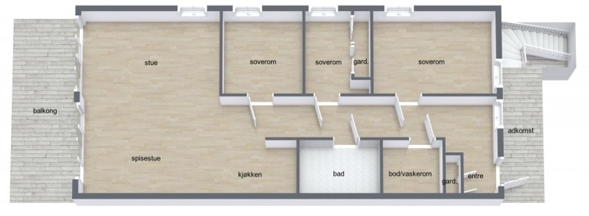 Plantegning Galleribilde