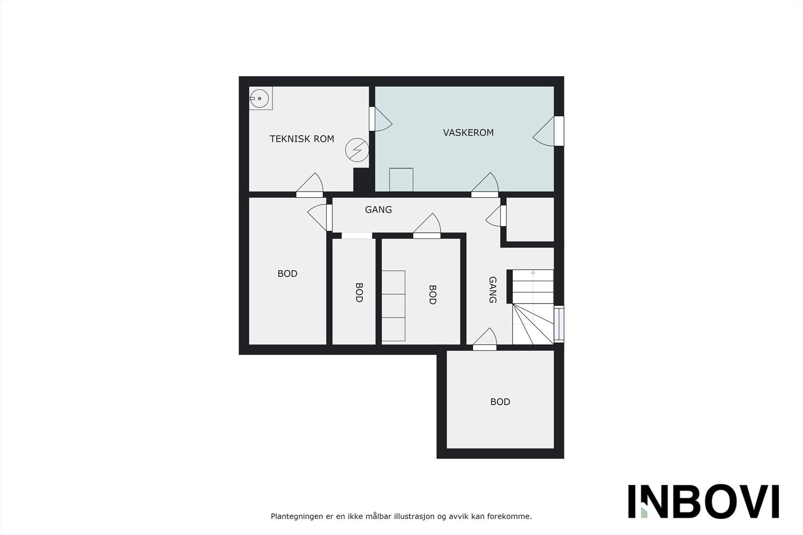 Plantegning kjeller Galleribilde