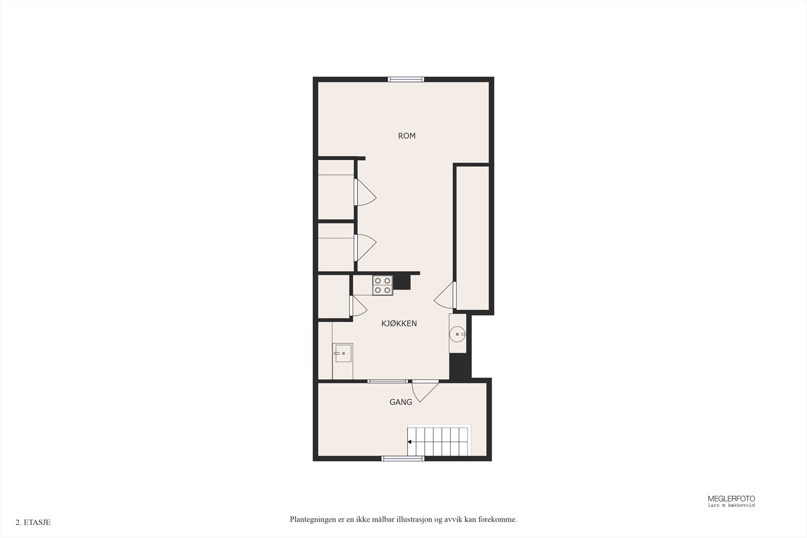 Plantegning 1.etg Galleribilde