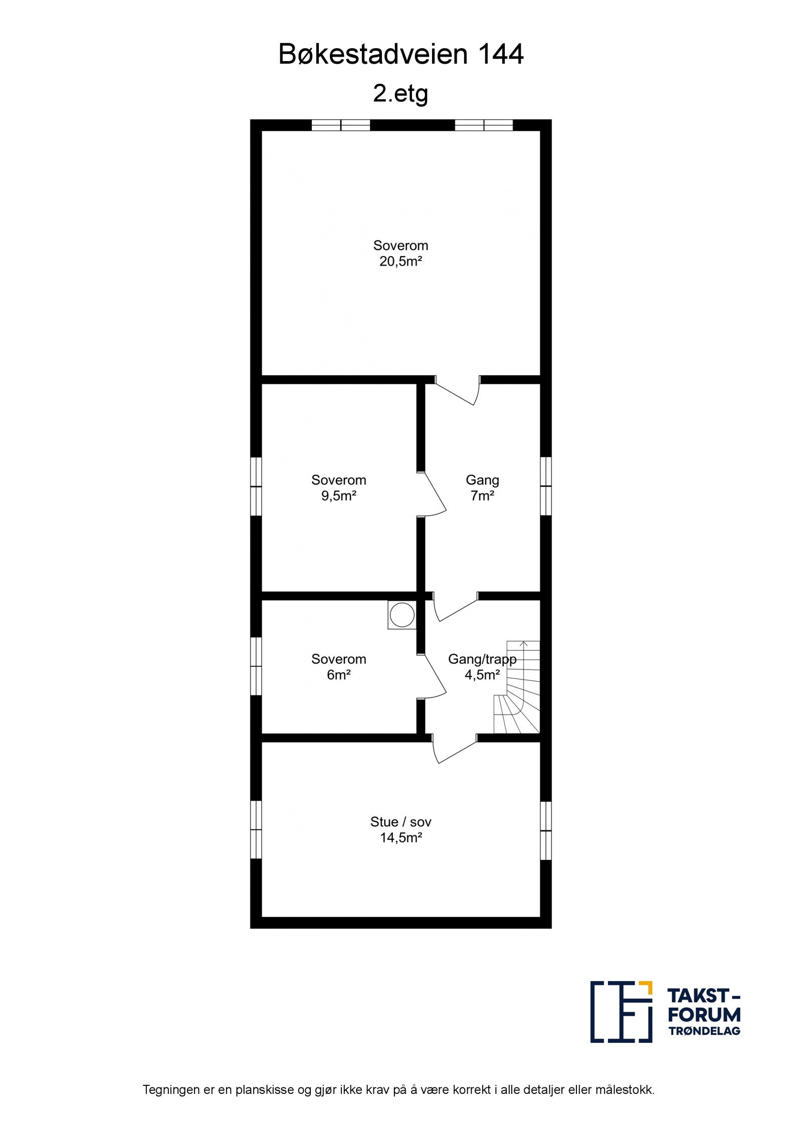 Planskisse 2.etg Galleribilde