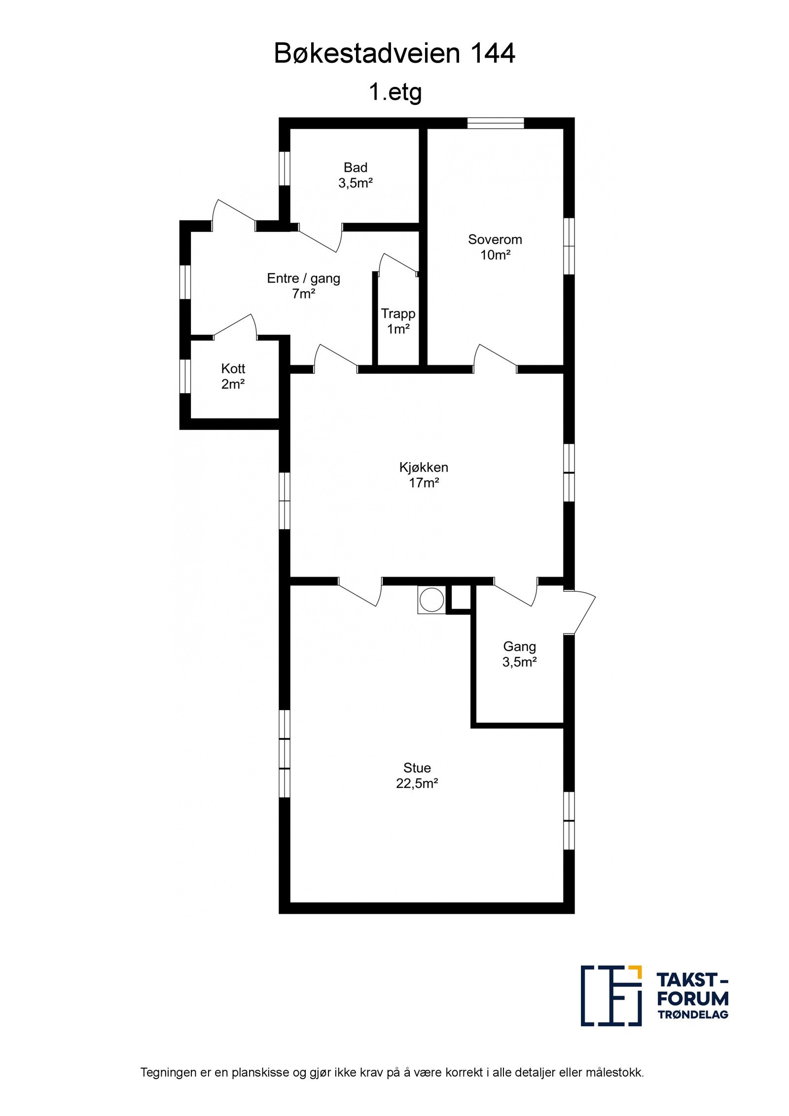 Planskisse 1.etg Galleribilde