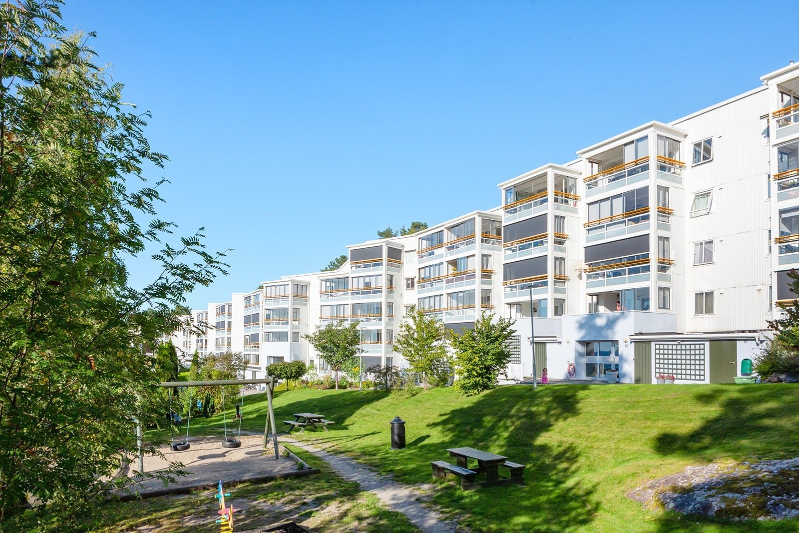 Pen fasade og flotte fellesarealer. Galleribilde