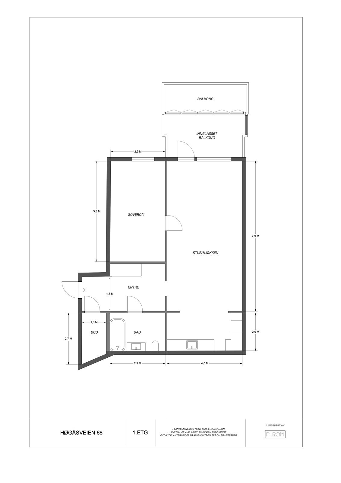 Plantegning Galleribilde