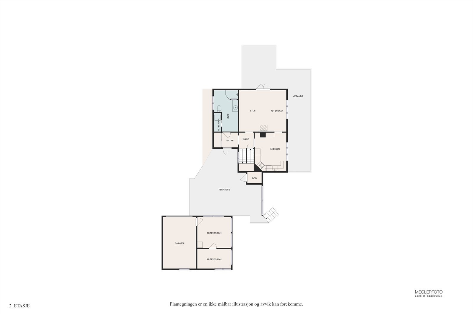 Plantegning av 1.Etasje Galleribilde