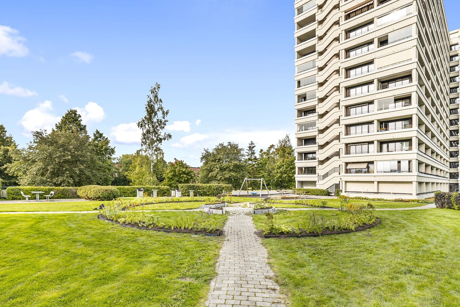 Pent opparbeidede uteområder. Galleribilde