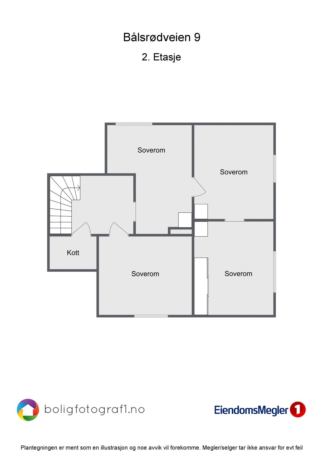 Plantegning 2. etasje Galleribilde