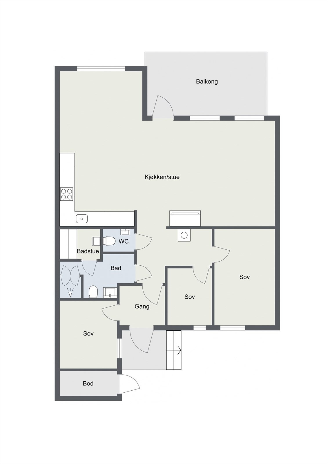 Plantegning Skardsnuten 117 - Leilighet 152 Galleribilde