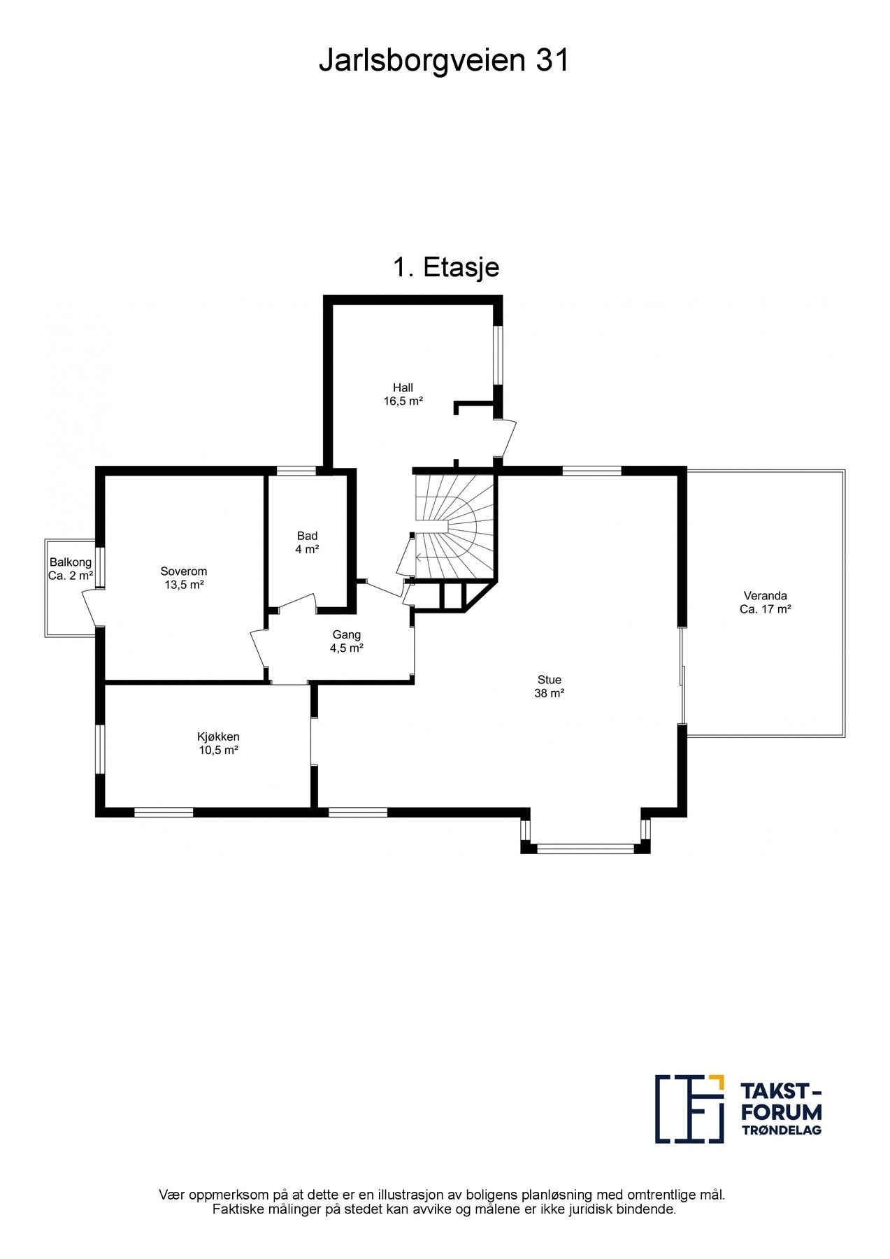 God og familievennlig planløsning med god størrelse på de fleste rom. Stor stue med utgang til solrik uteplass. Galleribilde