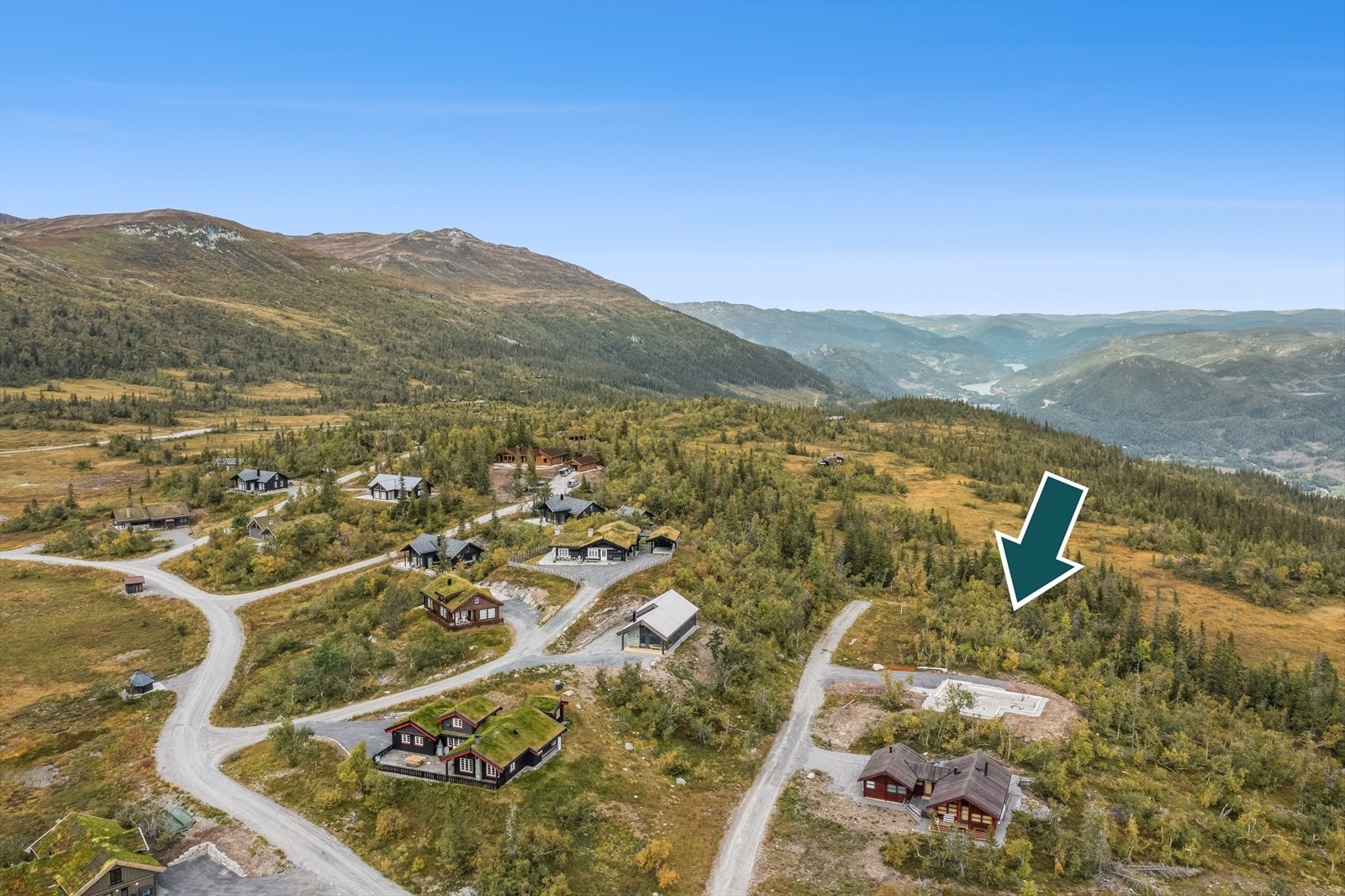 Oversiktsbilde i nordlig retning Galleribilde