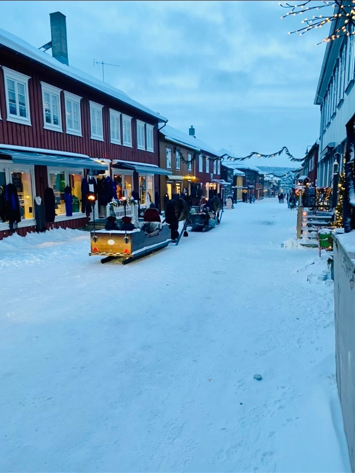 Julestemning på Røros Galleribilde