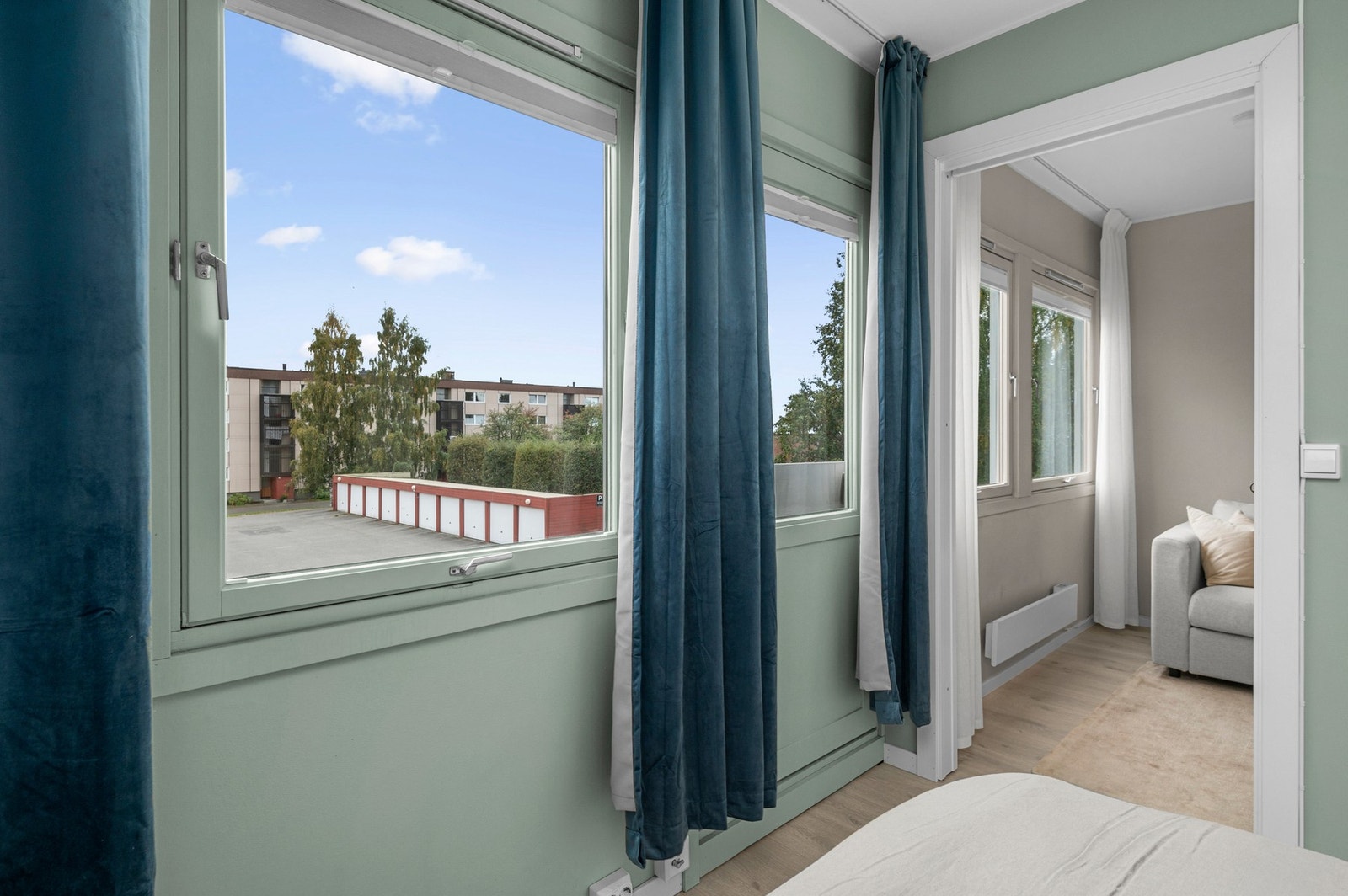 På soverommet har du også fransk balkong Galleribilde