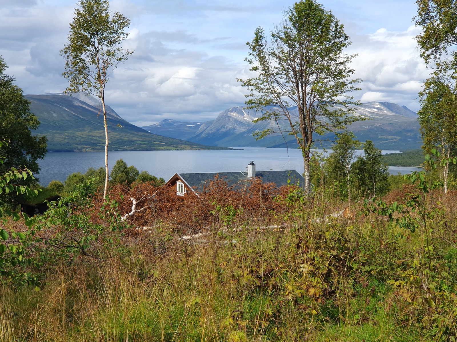 Fra tomtene, med utsikt innover Gjevilvassdalen. Galleribilde