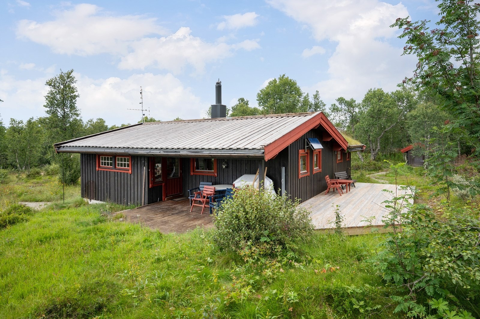 Terrasser for både morgensol og kveldssol Galleribilde